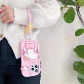 Hello Kitty 3D Silicone Phone Case with Strap